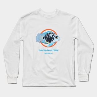 Polar Blue Parrot Cichlid Long Sleeve T-Shirt